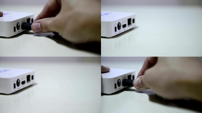 HDMI电缆安装