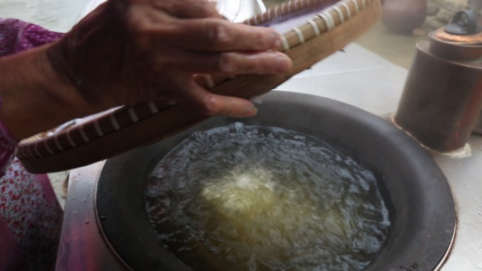 传统美食藤羹糖秧制作原素材