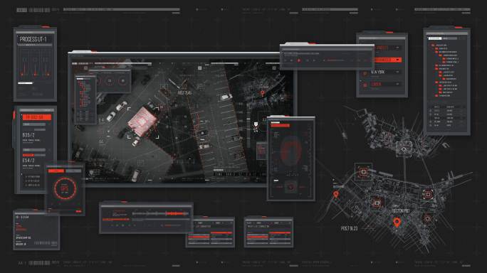 HUD-抬头显示器-城市景观