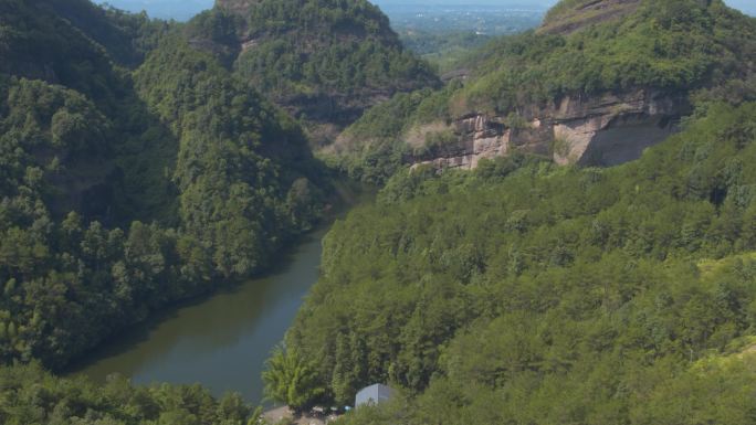 瑞金罗汉岩景区4k航拍素材