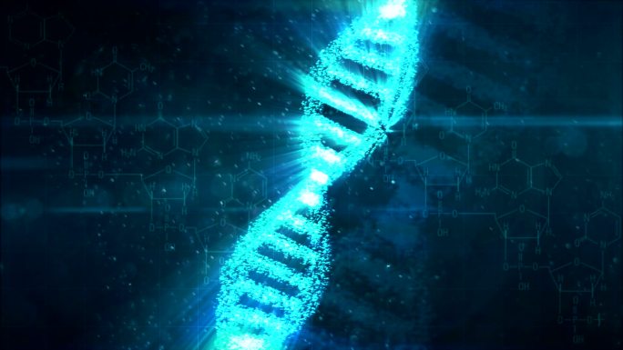 闪亮的DNA字符串可循环全高清