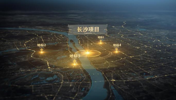 长沙 区位图展示分析金色光线企业科技地图