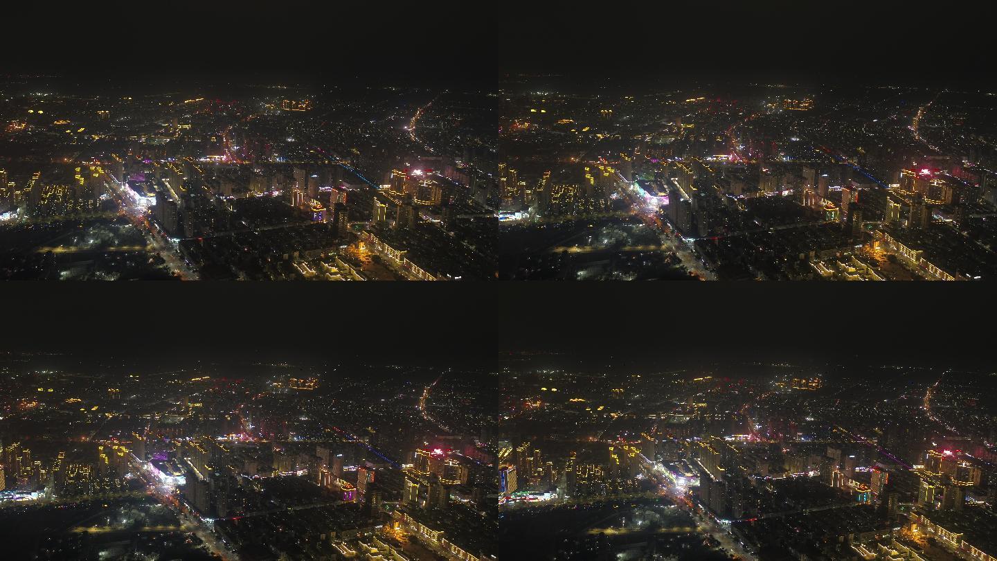 温州瑞安城市夜景航拍【4K】