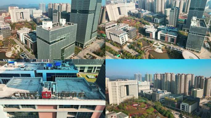 4K湖南省检验检测特色产业园航拍空镜