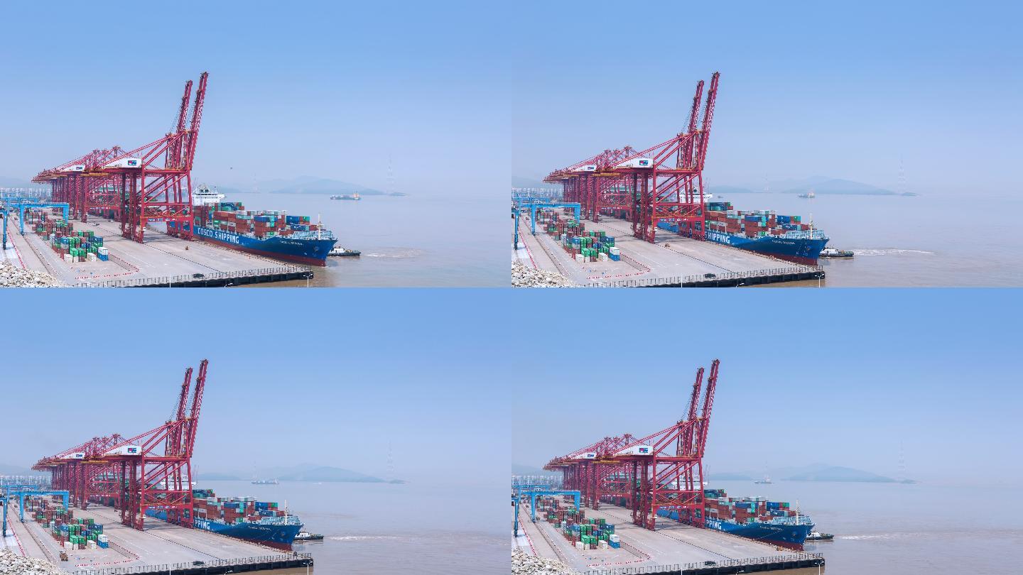 宁波港的延时视频