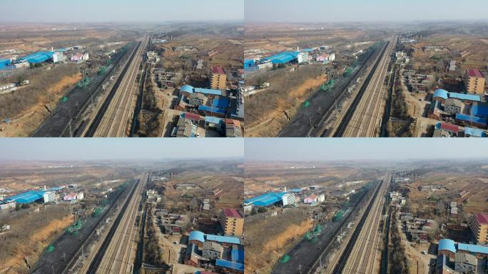 航拍铁路 大景A