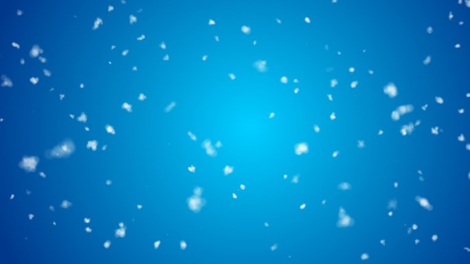 蓝色圣诞背景下雪
