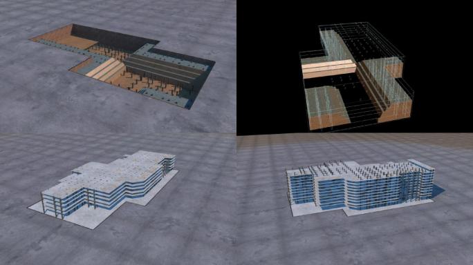 301医院 工程地基 施工 演示 动画