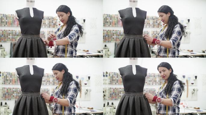 裁缝女用缝纫机缝纫