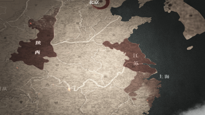 老地图(革命年代)(AE模版)4K