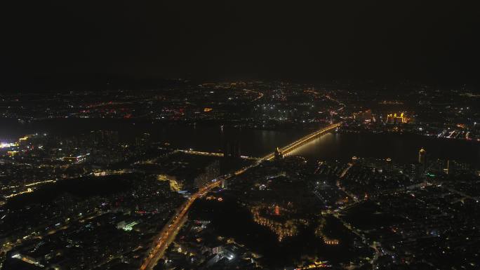 温州瑞安城市夜景航拍【4K】