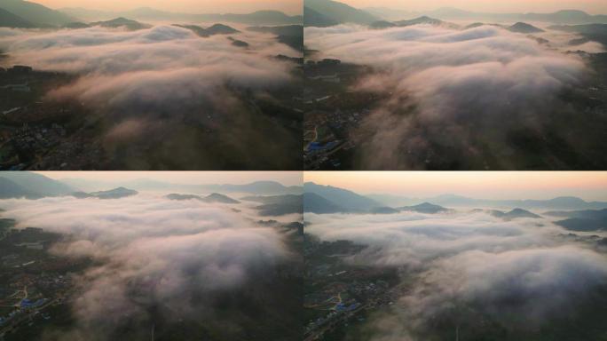 云海，日出，雾气，仙境，大气磅礴，云雾