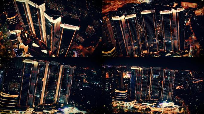 福州夜景融侨外摊壹号航拍