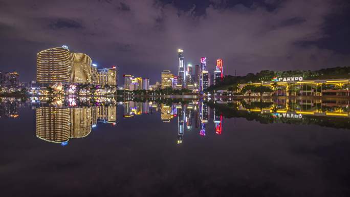 南宁东商区夜景