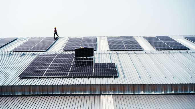 安装太阳能电池板国家电网光伏板电力能源建