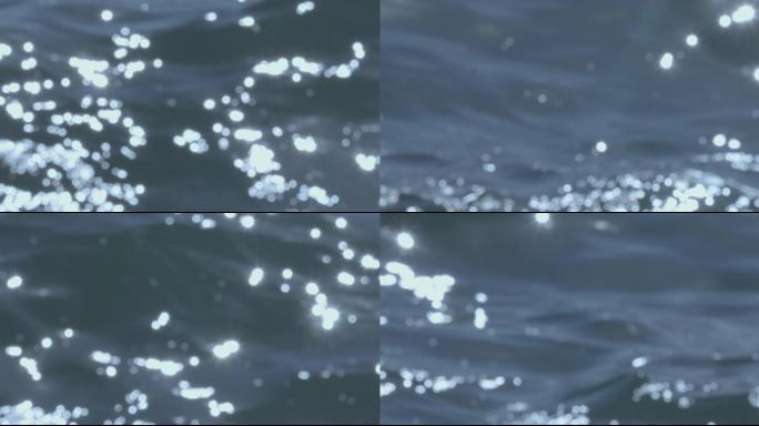 影视级4K素材：蓝色大海海面波光粼粼05