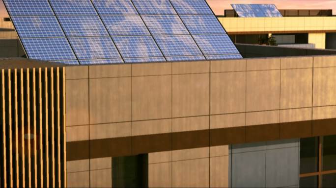 屋顶太阳能板 工厂光伏 光伏发电 碳中和