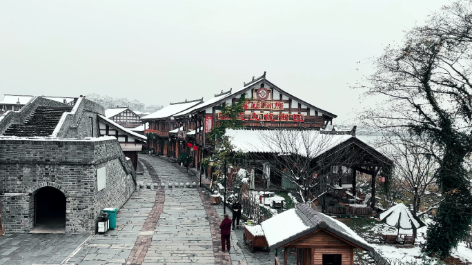 常德大小河街雪景随拍