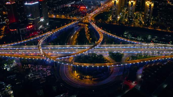 城市立交桥夜景