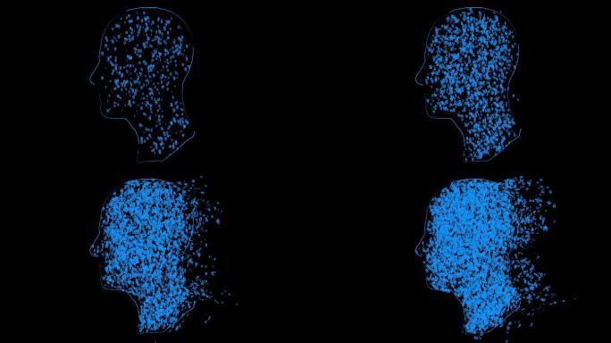 人头数字变化人工智能大数据视频