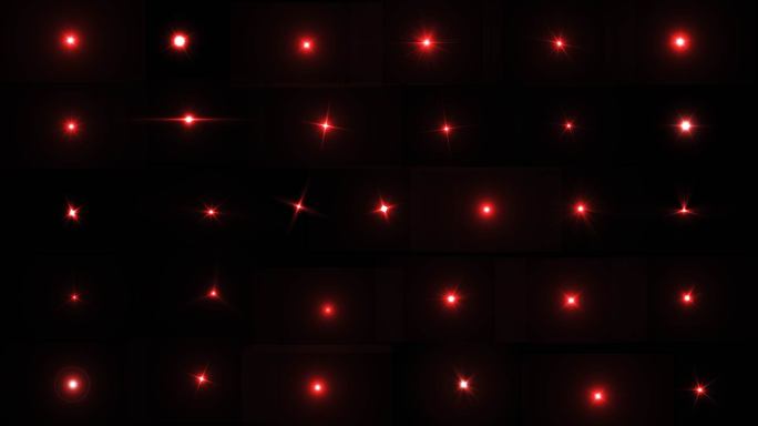 31款红色旋转闪光光效素材-AE模版