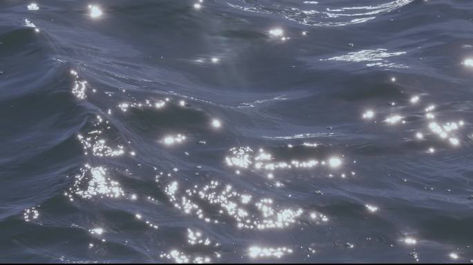 影视级4K素材：蓝色大海海面波光粼粼03