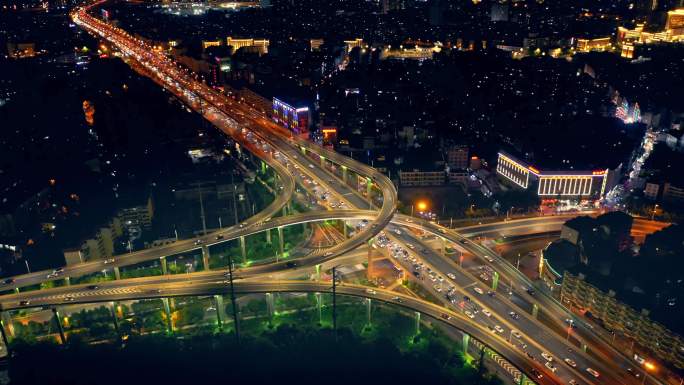 昆明城市日落全景