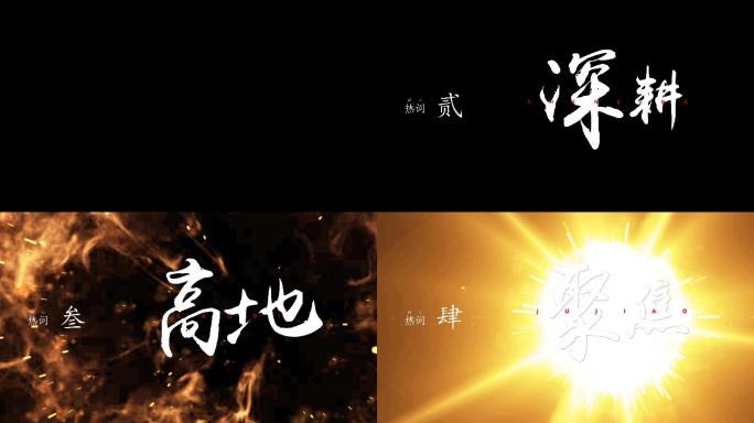 【原创】年度汇报年度热词AE模版