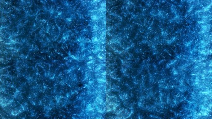 蓝色能量场变形流动漩涡沸腾抽象宇宙背景