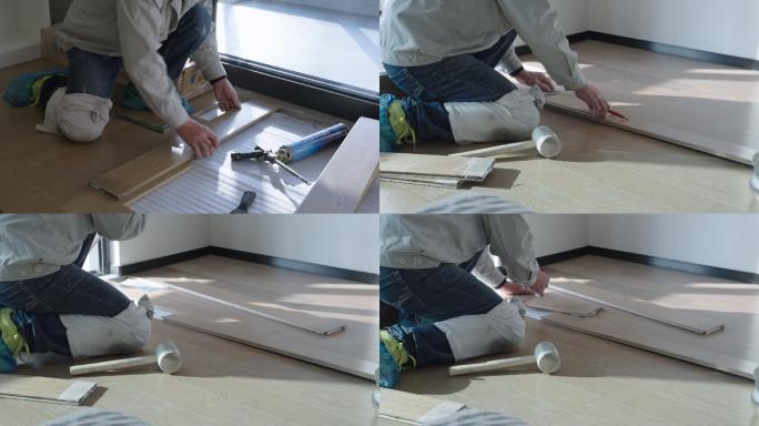 家装木地板测量铺装施工，装饰工程。