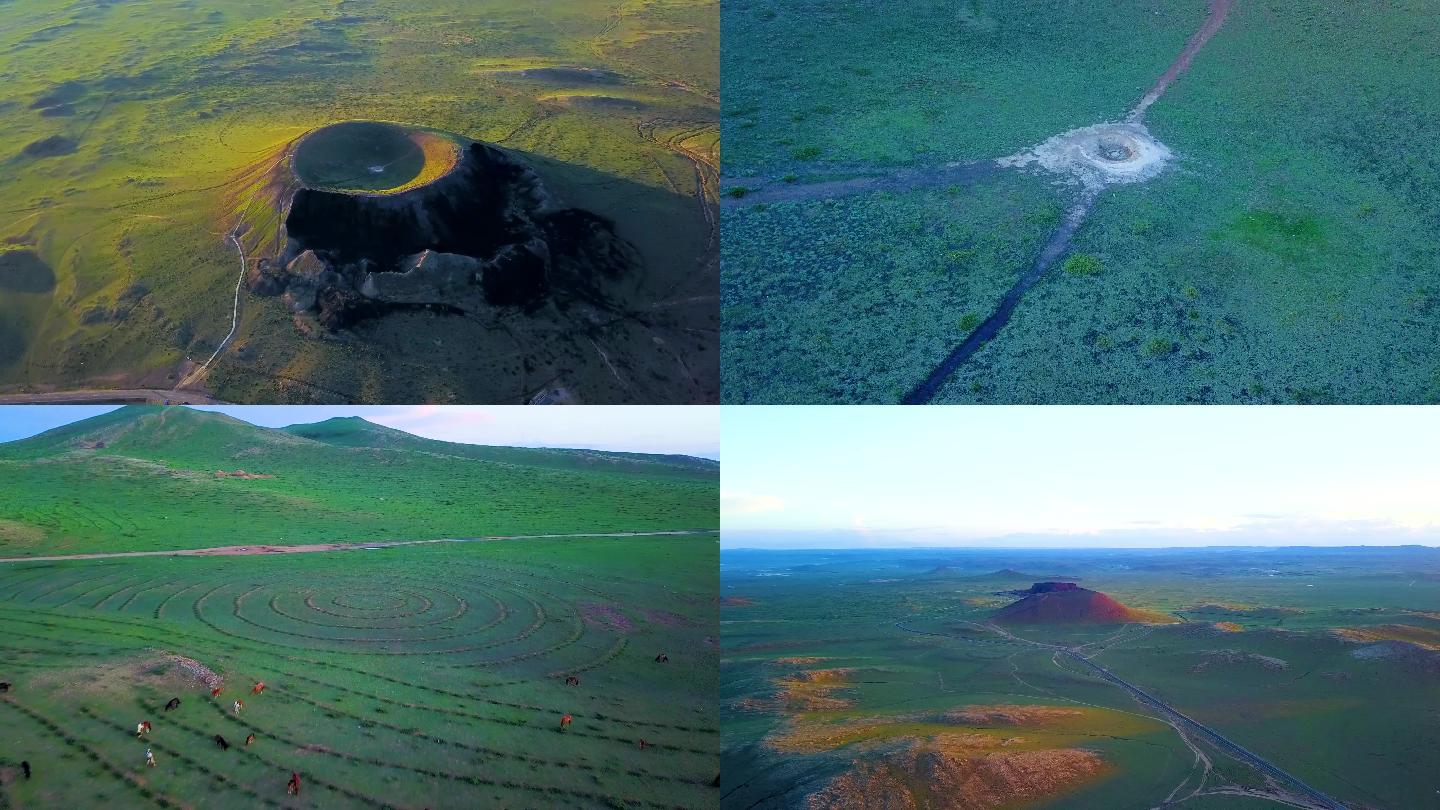 乌兰哈达火山地质公园航拍