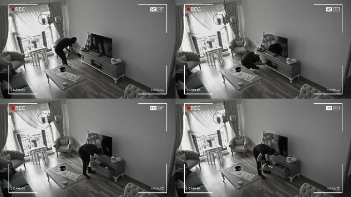 入室偷窃监控偷盗犯罪