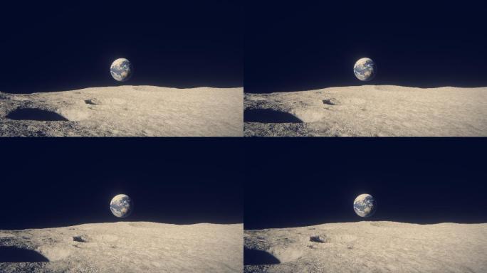 从月球上看地球片头特效视频3D