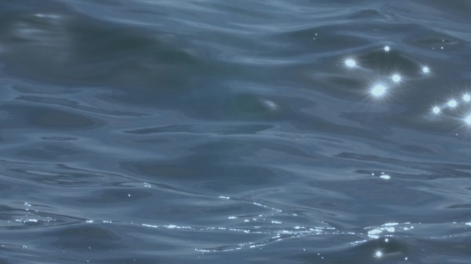 影视级4K素材：蓝色大海海面波光粼粼07