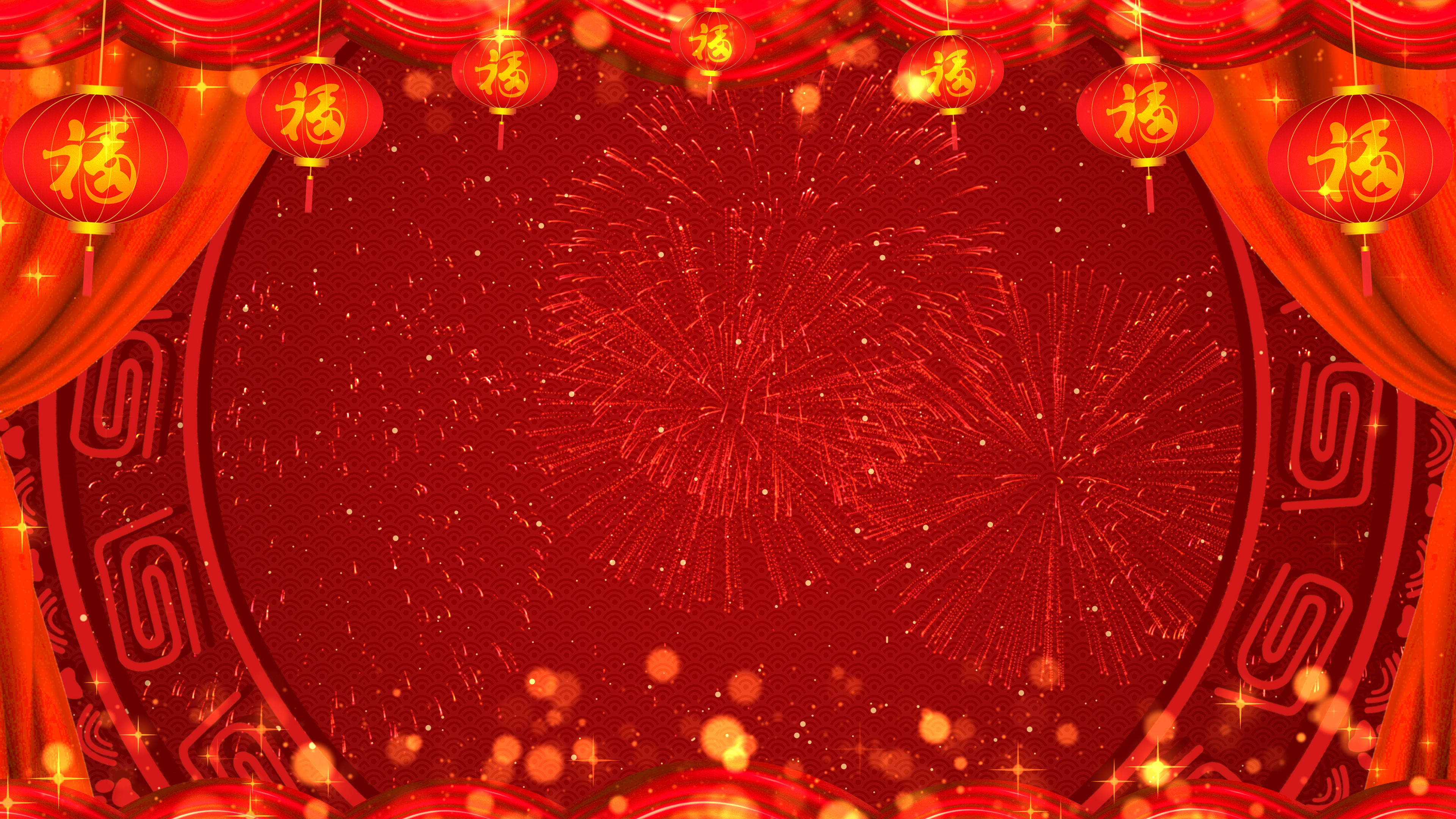 春节联欢晚会舞台背景循环11