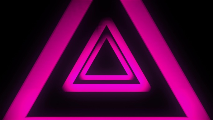 霓虹荧光三角形框素材