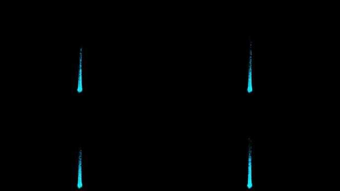 蓝色梦幻粒子拖尾
