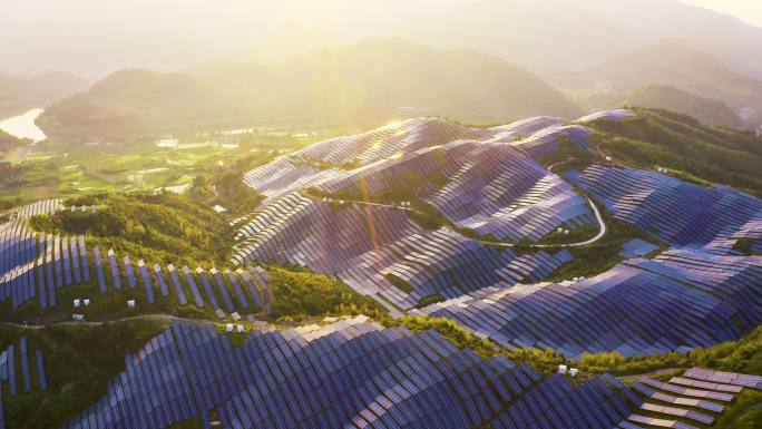 日落式太阳能电站新能源节能减排环保