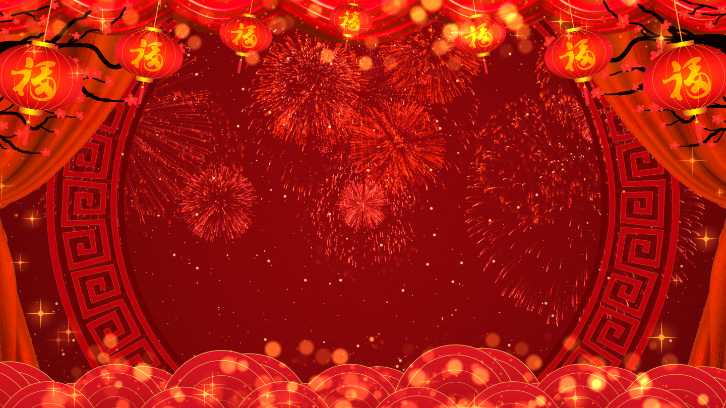 春节联欢晚会舞台背景51