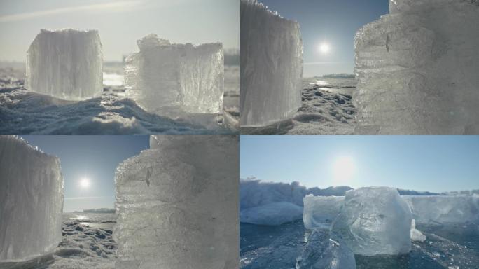 冰块、结冰、冬季、冬天、冰天雪地