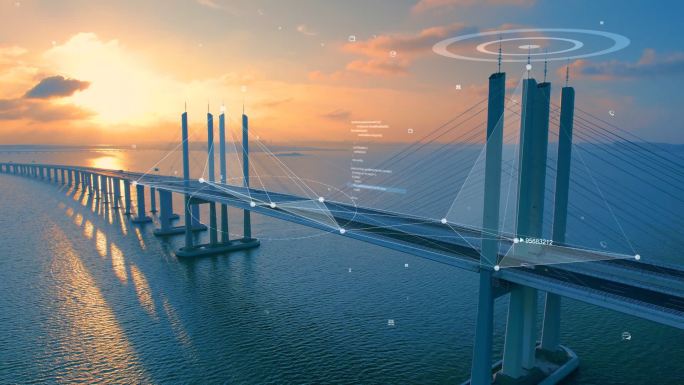跨海大桥科技素材