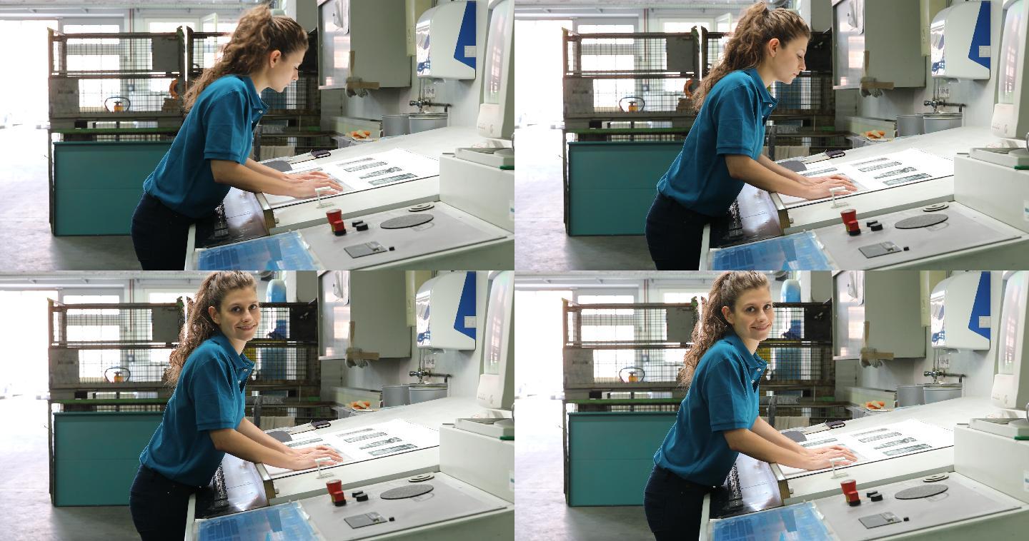 印刷厂手工测量图设计师排版师印刷