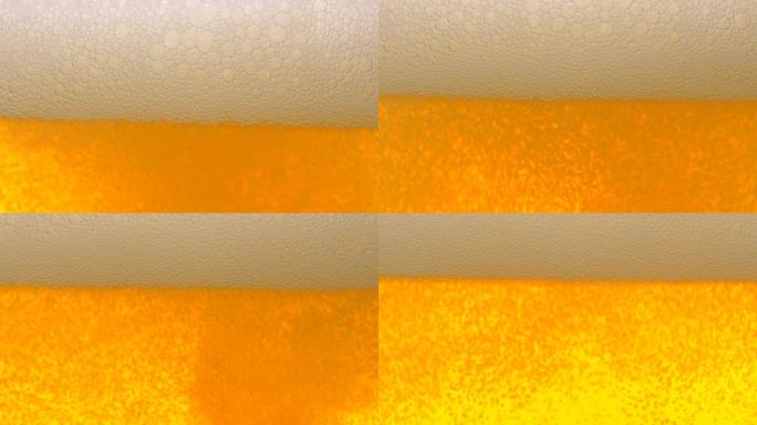 啤酒特写青岛啤酒啤酒特写产品展示冒气泡