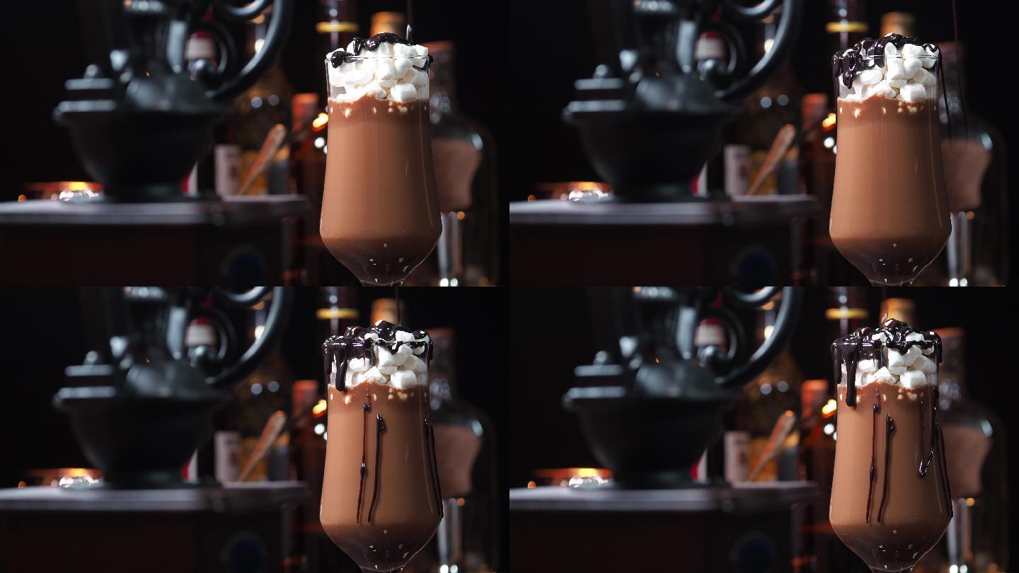 热巧克力实拍视频素材