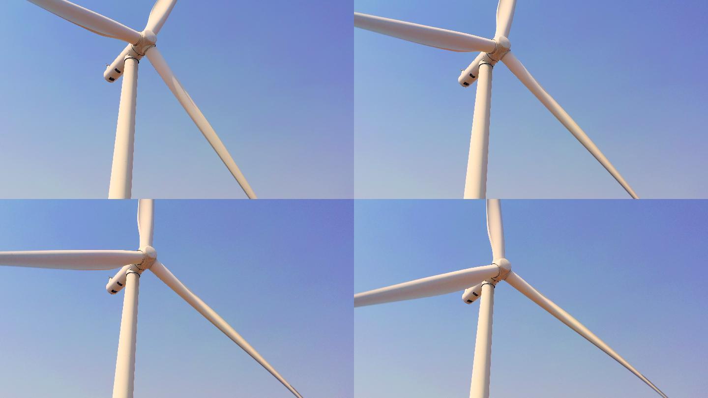 清洁能源风轮机新能源发电高清素材