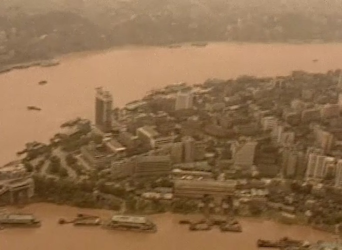 97年重庆市直辖市诞生航拍影像