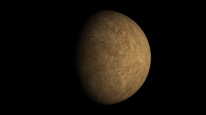 水星动画三维模型3d星球太阳系