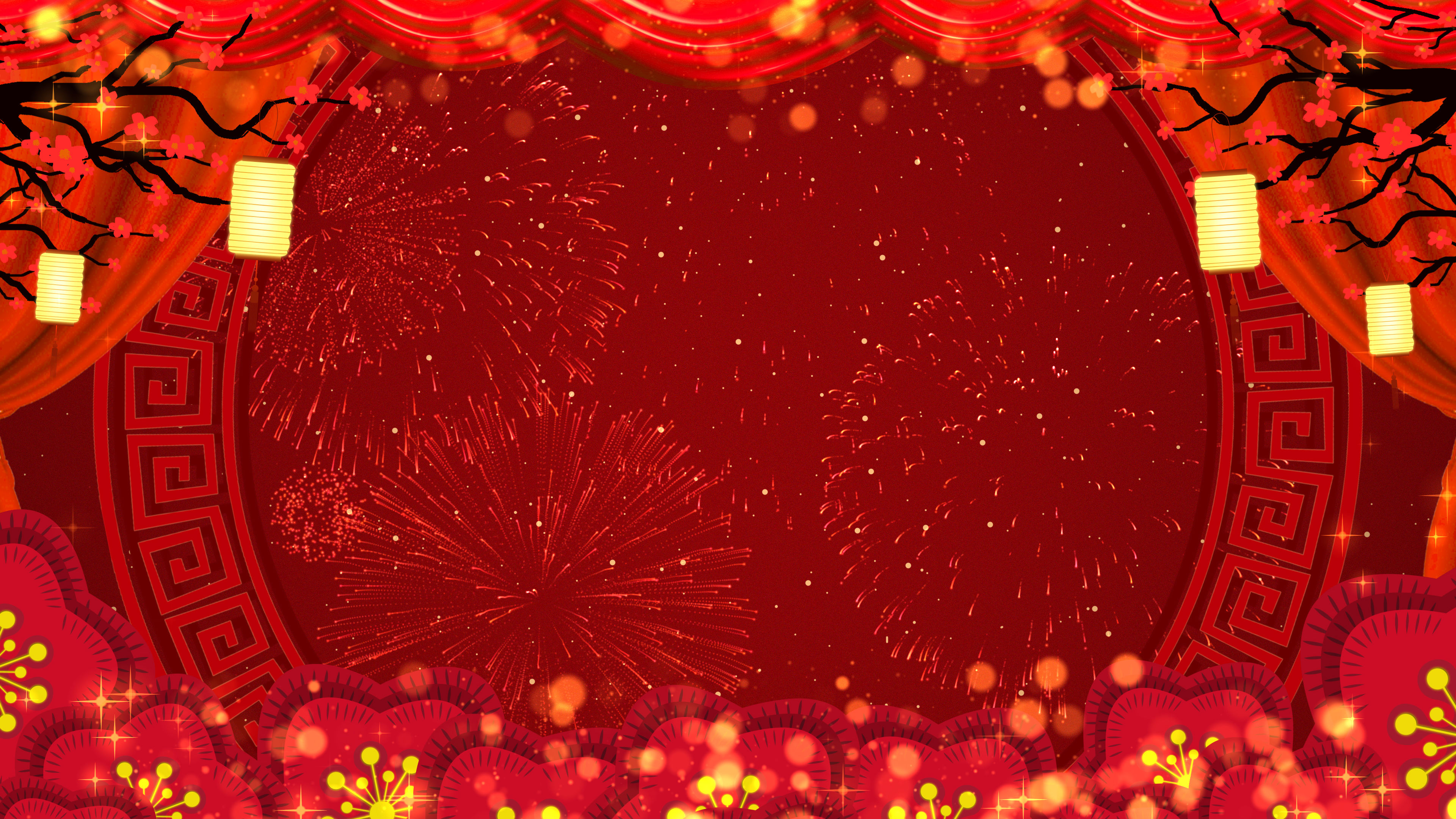 春节联欢晚会舞台背景41