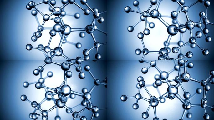 分子结构3d立体水晶玻璃简洁简约