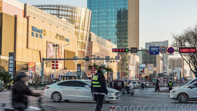 保定万博路口车流延时